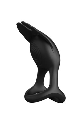 Silas Vibrant Penis Ring 7 Vibrationen Schwarzes Silikon von Pretty Love Male kaufen | Fesselliebe
