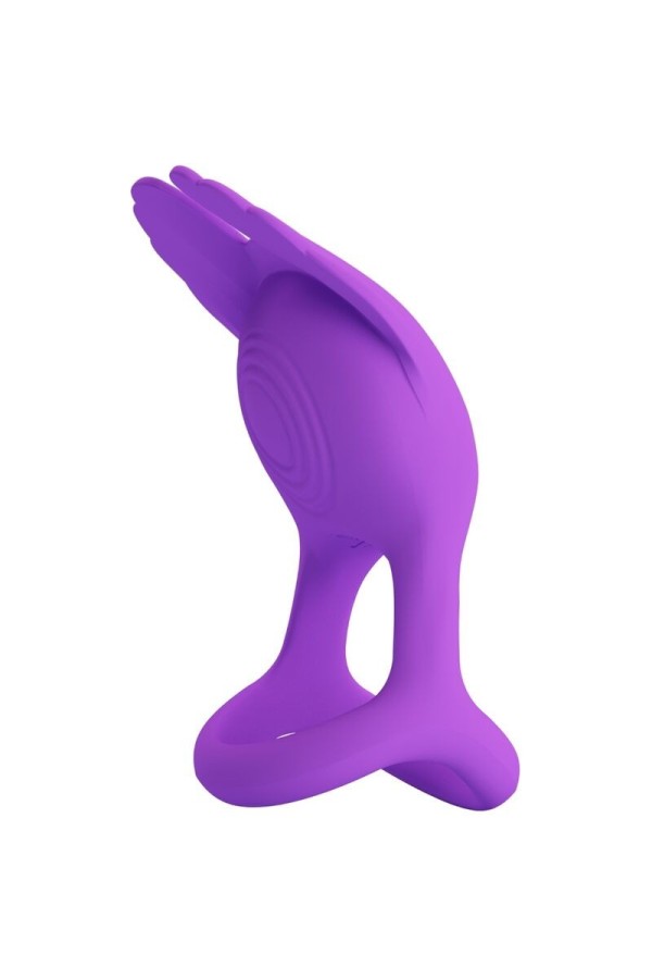 Silas Vibrant Penis Ring 7 Vibrationen Lila Silikon von Pretty Love Male kaufen | Fesselliebe