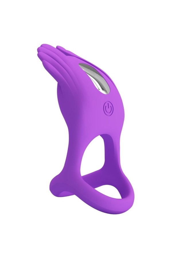 Silas Vibrant Penis Ring 7 Vibrationen Lila Silikon von Pretty Love Male kaufen | Fesselliebe