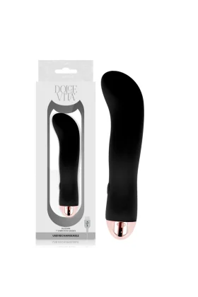 Aufladbarer Vibrator Zwei Schwarz 7 Geschwindigkeit von Dolce Vita