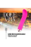 Aufladbarer Vibrator Rosa 7 Geschwindigkeiten von Dolce Vita kaufen - Fesselliebe