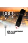 Aufladbarer Vibrator Drei Schwarz 7 Geschwindigkeiten von Dolce Vita kaufen - Fesselliebe