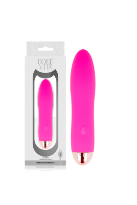 Aufladbarer Vibrator Vier Rosa 7 Geschwindigkeiten von Dolce Vita kaufen | Fesselliebe