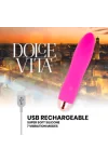 Aufladbarer Vibrator Rosa 7 Geschwindigkeiten von Dolce Vita kaufen - Fesselliebe