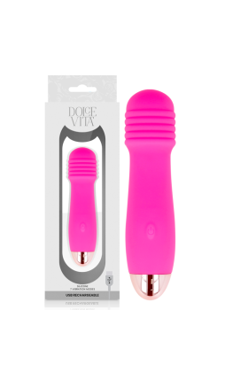Aufladbarer Vibrator Drei Rosa 7 Geschwindigkeiten von Dolce Vita kaufen | Fesselliebe