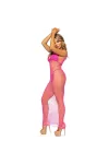 LEG AVENUE - LANGES NETZKLEID PINK ONESIZE