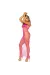 LEG AVENUE - LANGES NETZKLEID PINK ONESIZE