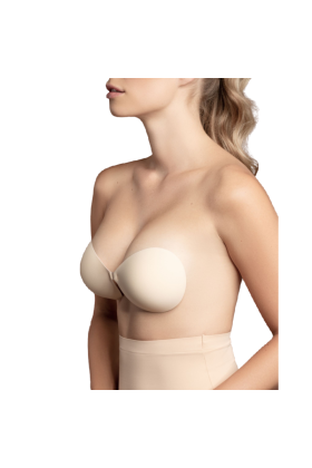 BH unsichtbar Beige Cup D von Bye Bra - Bras kaufen | Fesselliebe