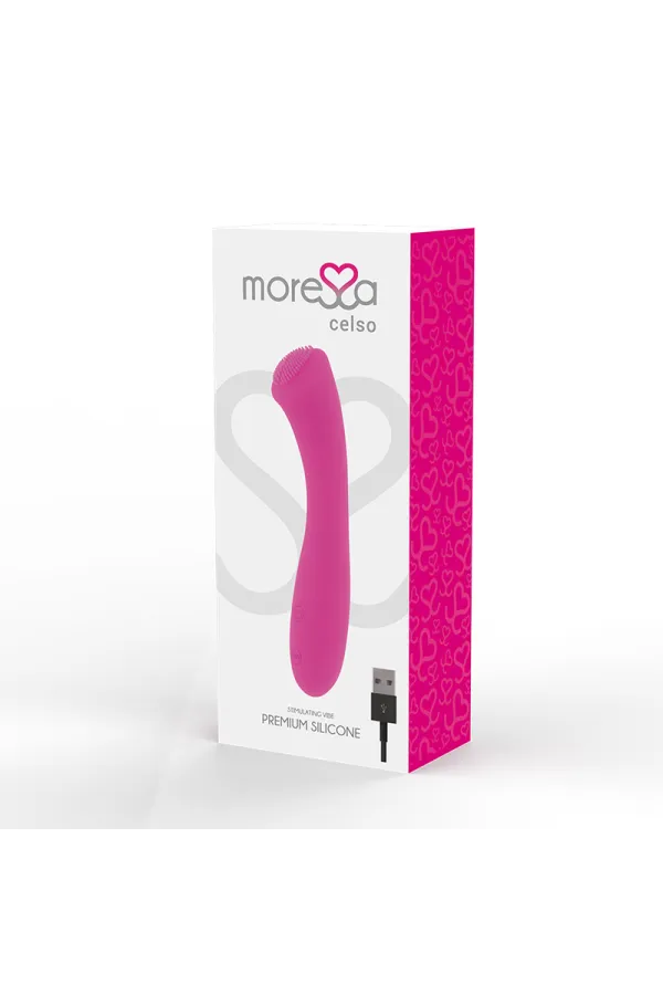 Celso Premium Silikon Vibrator pink von Moressa kaufen - Fesselliebe