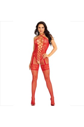 Bodystocking Halshalter Rote Herzen Rot von Leg Avenue Bodystockings kaufen | Fesselliebe