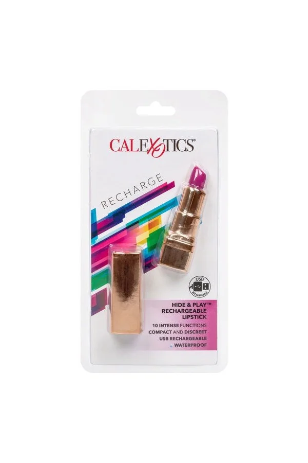 Calex Wiederaufladbar Lipstick Bullet Hide& Play Lila von California Exotics kaufen - Fesselliebe