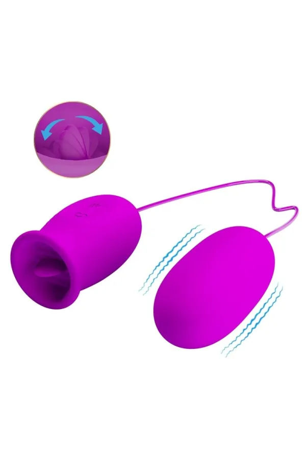 PRETTY LOVE - DAISY DUAL EGG WIEDERAUFLADBARER VIBRATOR LILA kaufen - Fesselliebe