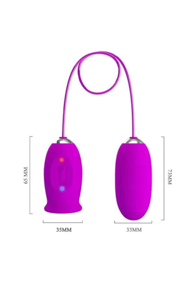 PRETTY LOVE - DAISY DUAL EGG WIEDERAUFLADBARER VIBRATOR LILA kaufen - Fesselliebe