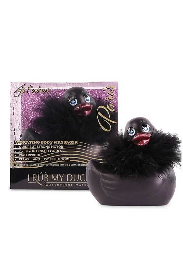 I Rub My My Duckie Vibrierende Badeente 2.0 Paris (schwarz) von Big Teaze Toys kaufen - Fesselliebe