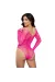 LEG AVENUE - LANGÄRMELIGER BODYSUIT MIT KRISTALLMUSTER IN PINK