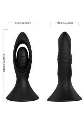 Vibrator & Analplug Silikon Schwarz von Armony Anal kaufen | Fesselliebe