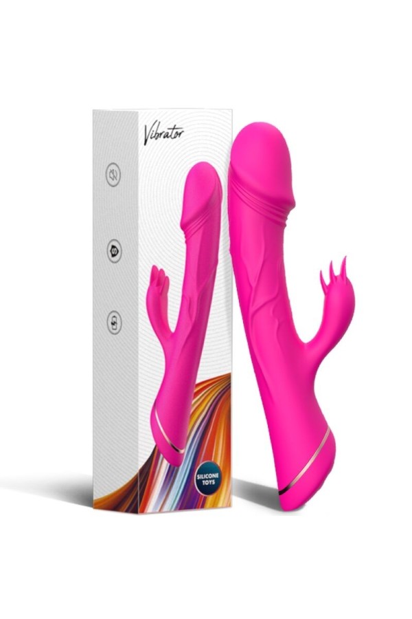 Dildo Vibrator Kaninchen Silikon Fuchsia von Armony Vibrators kaufen | Fesselliebe