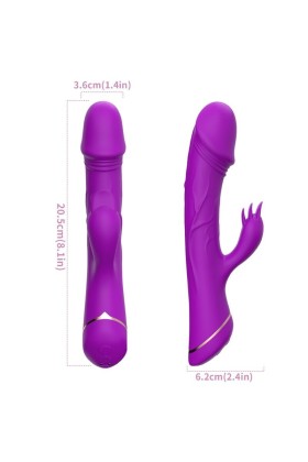 Dildo Vibrator Kaninchen Silikon Lila von Armony Vibrators kaufen | Fesselliebe