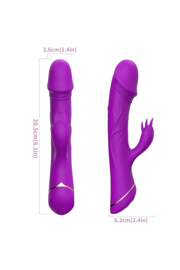 Dildo Vibrator Kaninchen Silikon Lila von Armony Vibrators kaufen | Fesselliebe