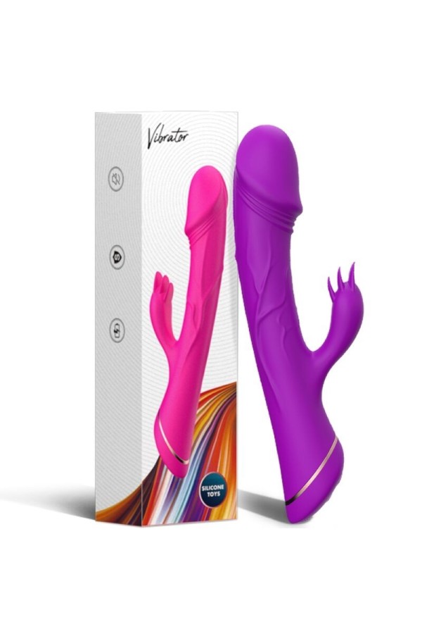 Dildo Vibrator Kaninchen Silikon Lila von Armony Vibrators kaufen | Fesselliebe