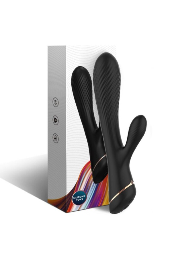 Vibrator Kaninchen Silikon Schwarz von Armony Vibrators kaufen | Fesselliebe