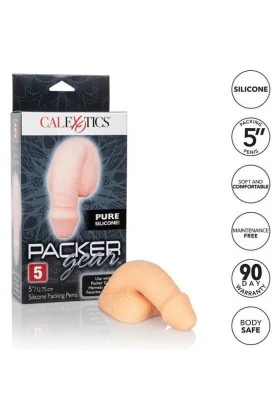 Silikon-Packung Penis 12.75 cm Beige von Calexotics