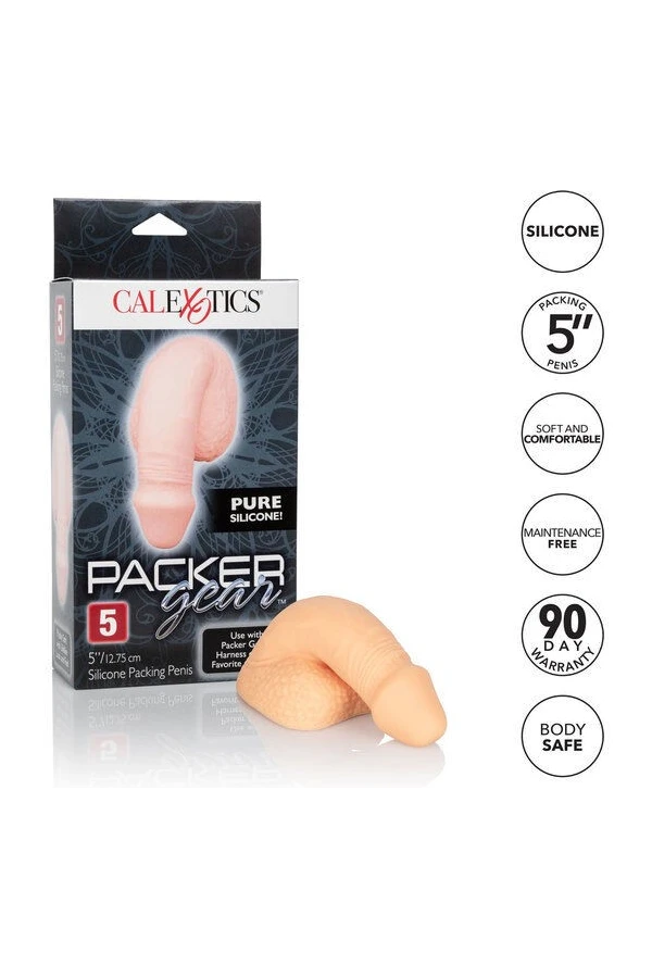 Silikon-Packung Penis 12.75 cm Beige von Calexotics