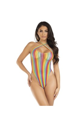 Cross-Bodysuit Mehrfarbig von Leg Avenue Teddies kaufen | Fesselliebe