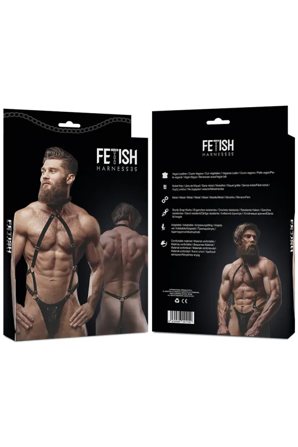 JOCKSTRAP Harness aus veganem Kunstleder in Einheitsgröße von Fetish Submissive Attitude kaufen - Fesselliebe