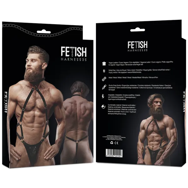 Jockstrap-Harness aus Öko-Leder für Herren von Fetish Submissive Attitude kaufen | Fesselliebe