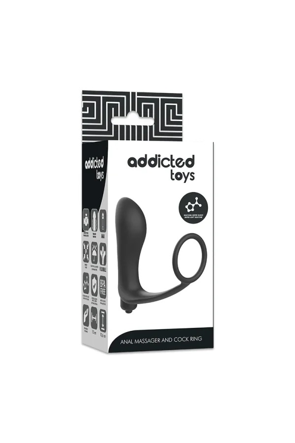 Vibrierender Analplug mit Penisring von Addicted Toys kaufen - Fesselliebe