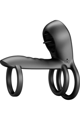 Jammy Penis-Hülle 12 Vibrationen mit wiederaufladbarer Silikon-Zunge von Pretty Love Male kaufen | Fesselliebe