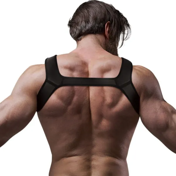 Neopren-Brustharness für Männer, Größe M von Fetish Submissive Attitude kaufen | Fesselliebe