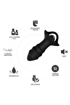 Kylin Fingervibrator & Analplug mit Fernbedienung Schwarz von Armony Anal kaufen | Fesselliebe
