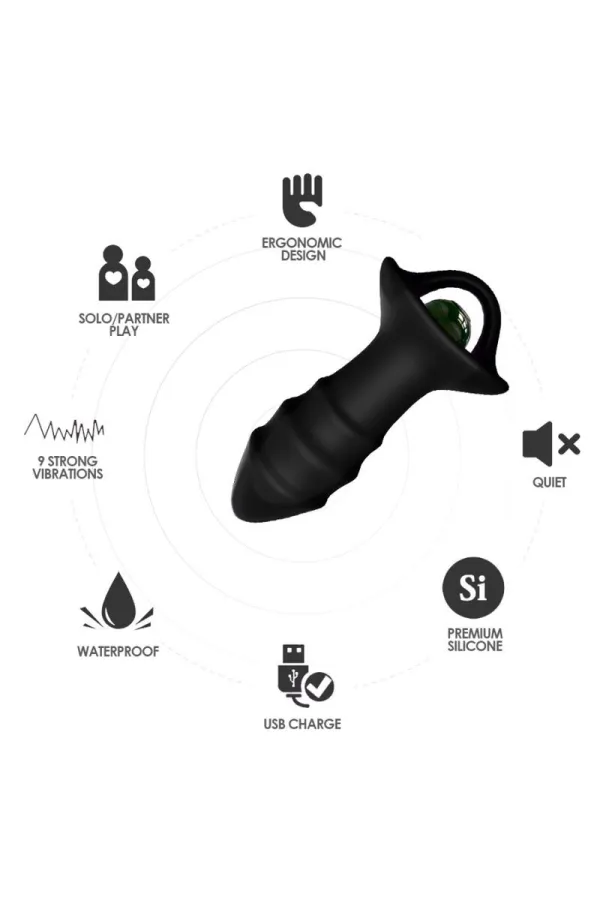 Kylin Fingervibrator & Analplug Fernbedienung Schwarz von Armony For Him kaufen - Fesselliebe