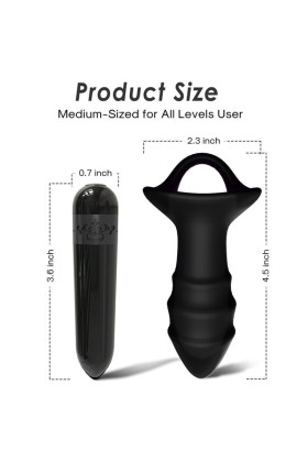 Kylin Fingervibrator & Analplug mit Fernbedienung Schwarz von Armony Anal kaufen | Fesselliebe