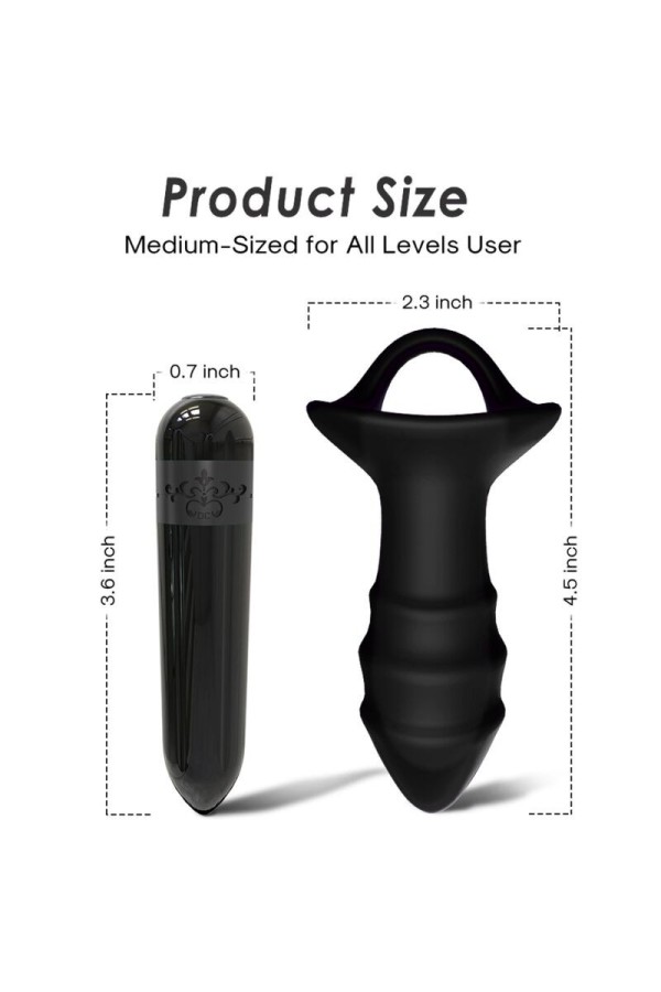 Kylin Fingervibrator & Analplug mit Fernbedienung Schwarz von Armony Anal kaufen | Fesselliebe
