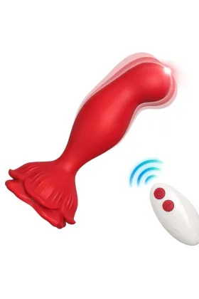 Rosa Vibrator & Analplug Fernbedienung Rot von Armony For Him kaufen - Fesselliebe