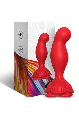 Rosa Vibrator & Analplug mit Fernbedienung Rot von Armony Anal kaufen | Fesselliebe