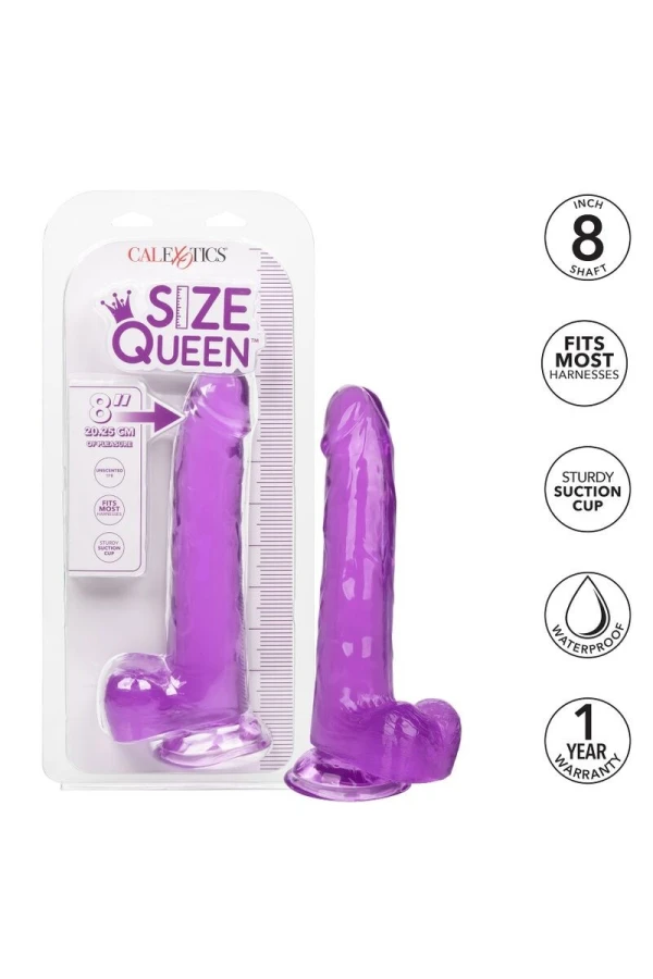 Große Königin-Dildo Lila 20.3 cm von Calexotics