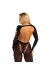 LEG AVENUE - RECKLESS ANKLE BODYSTOCKING SCHWARZ