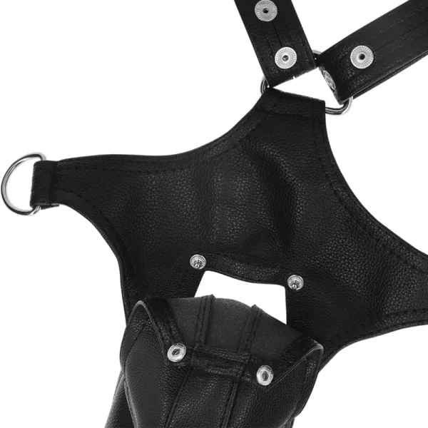 V-Förmiger Harness aus Ökoleder für Herren von Fetish Submissive Attitude kaufen | Fesselliebe