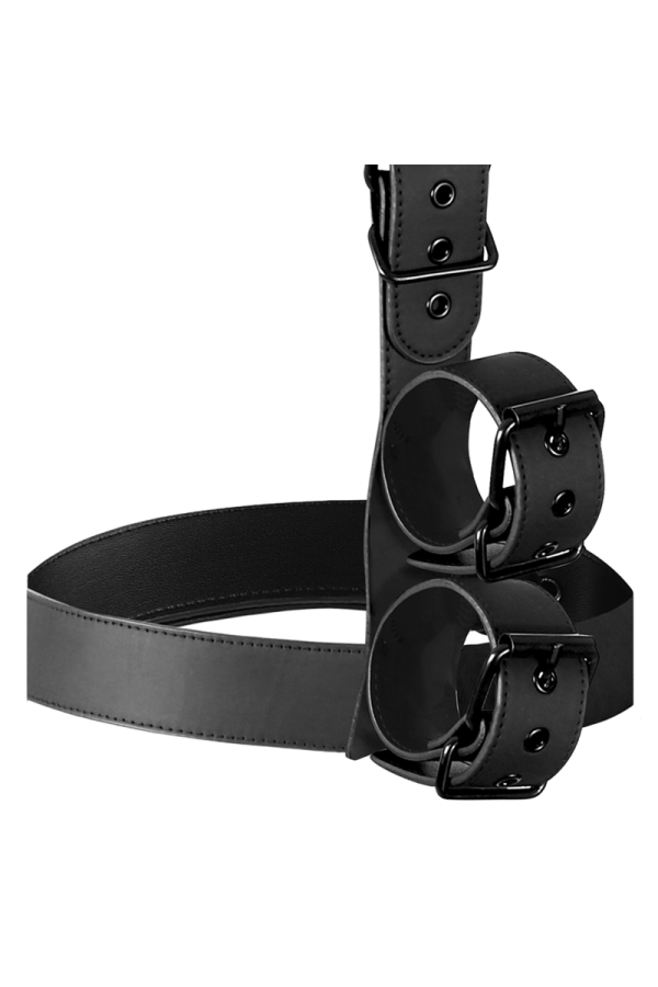 Kragen und Handgelenkmanschetten-Körperfestlege-Set von Fetish Submissive Bondage kaufen | Fesselliebe