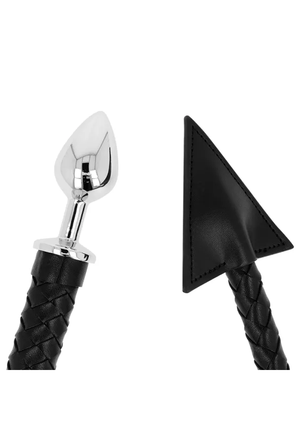 Fetish Teufelschwanz Kunstleder & Metall Butt Plug 7 Cm von Ohmama Fetish kaufen - Fesselliebe