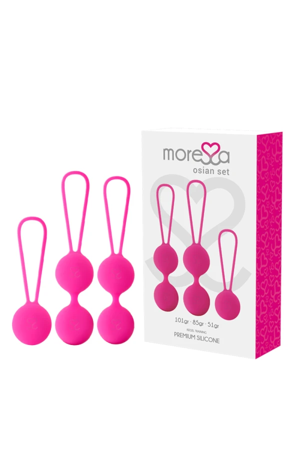 Osian Set Premium Silikon Rosa (Osian One - 51 G | Osian Two - 101 G | Osian Three 85 G) von Moressa