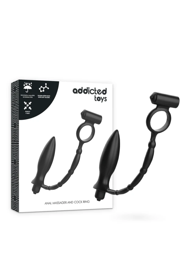 Analplug mit Vibrationsring von Addicted Toys