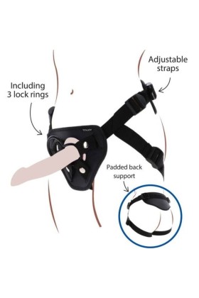 Strap-On-Deluxe-Gurt Schwarz von Get Real kaufen | Fesselliebe