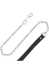 Schwarz Furry Halsband mit Leine von Darkness Bondage kaufen - Fesselliebe