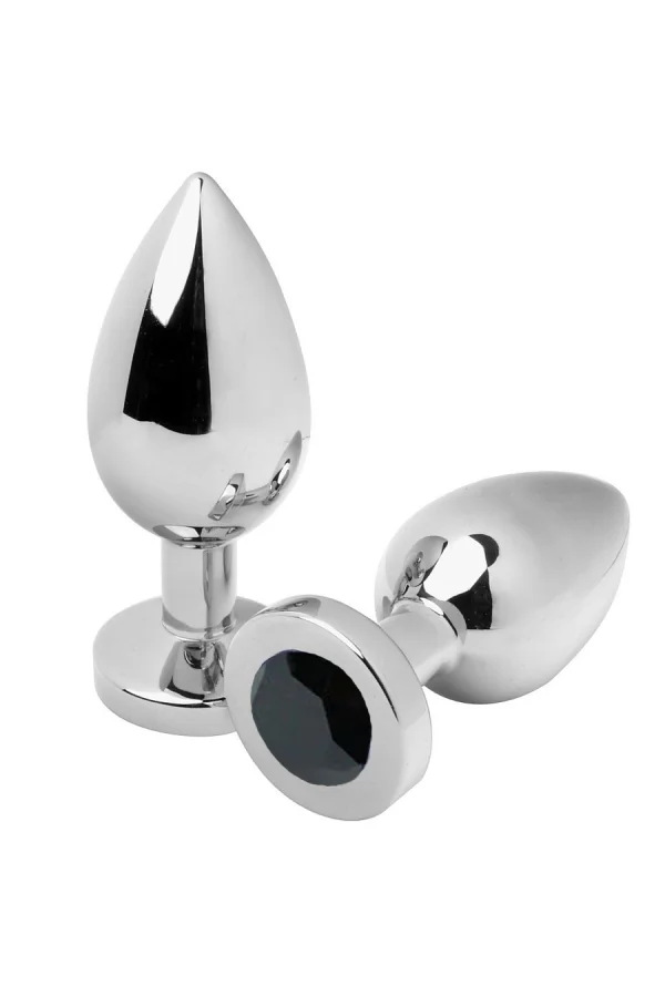 Anal Plug mit Kristall Schwarz 7,62cm von Metal Hard kaufen - Fesselliebe