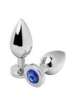 Anal Plug mit Kristall Blau M 7,62cm von Metal Hard kaufen - Fesselliebe